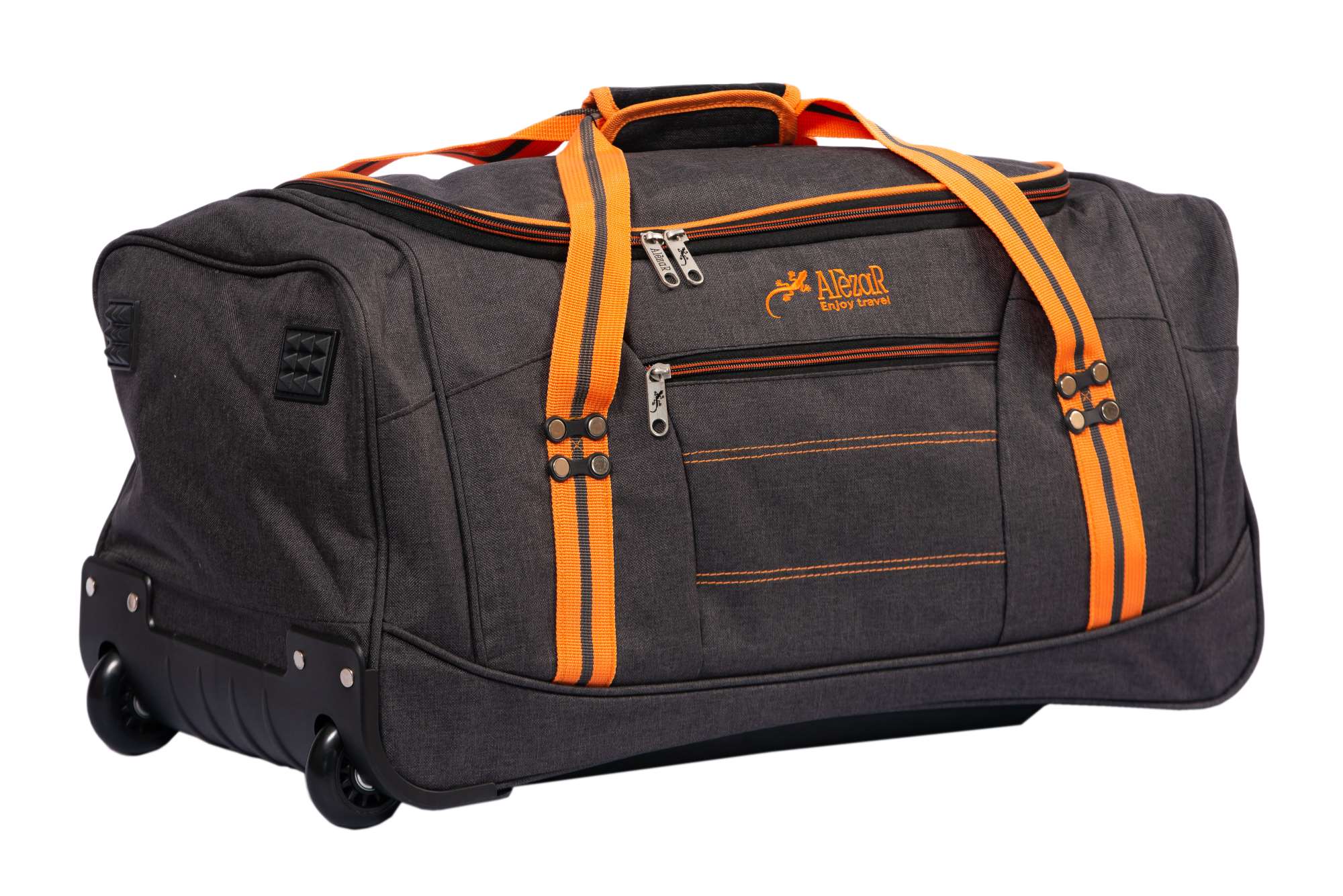 Alezar сумка спортивная на двух колесах оранжевая 24